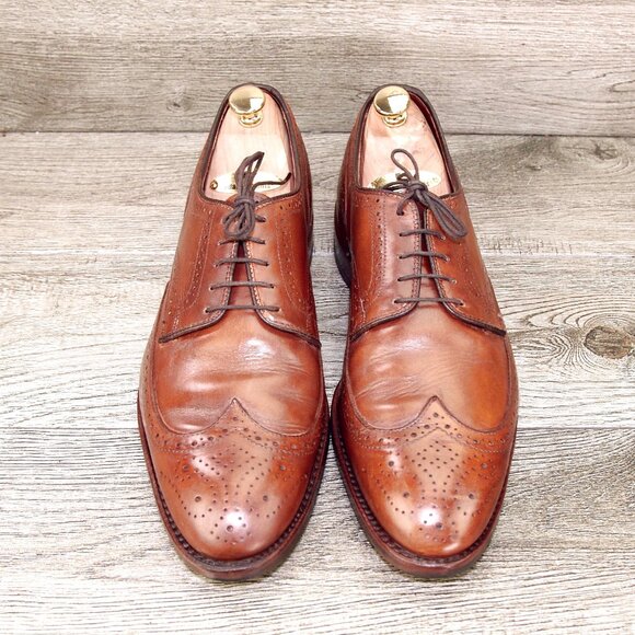 Allen Edmonds LOMBARD 10.5 D Walnut * add $15 Cedar Trees - Picture 2 of 13